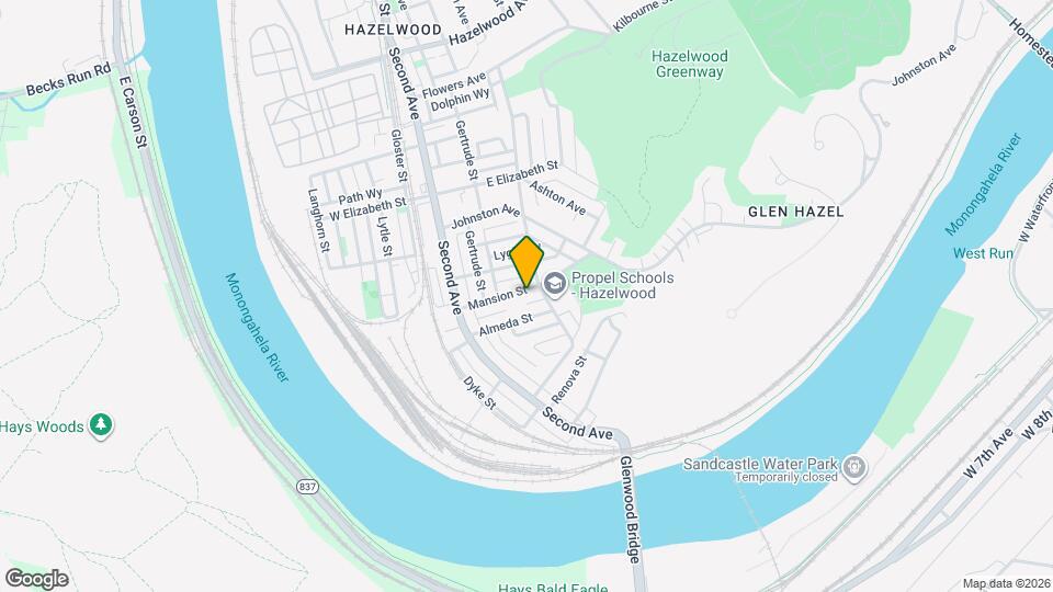 248 Mansion St Map and Location Details