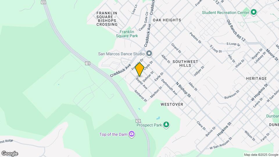 1310 Baylor Ave Map and Location Details