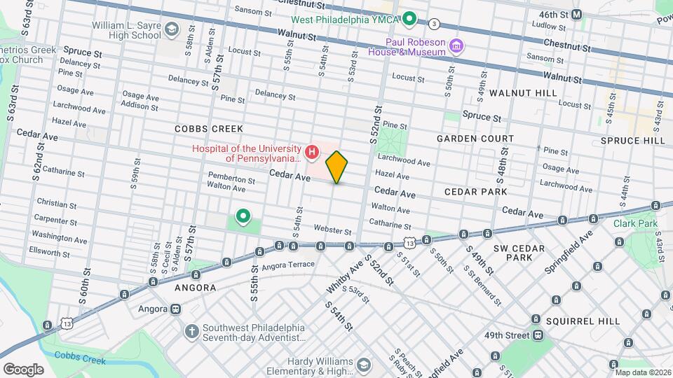 5252 Cedar Ave Map and Location Details