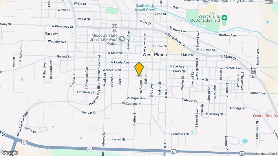 401 Cherry St Map and Location Details