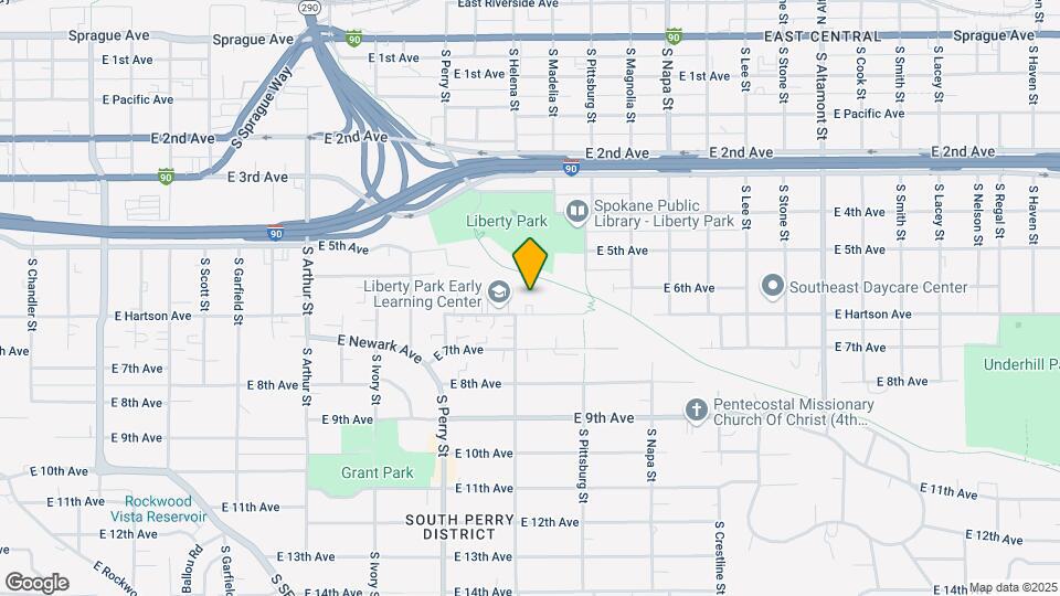 1609 E Hartson Ave Map and Location Details