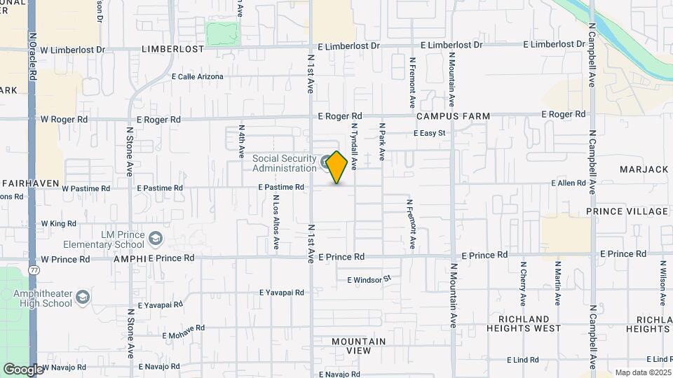 740 E Pastime Rd Mapa y Detalles de la Ubicación