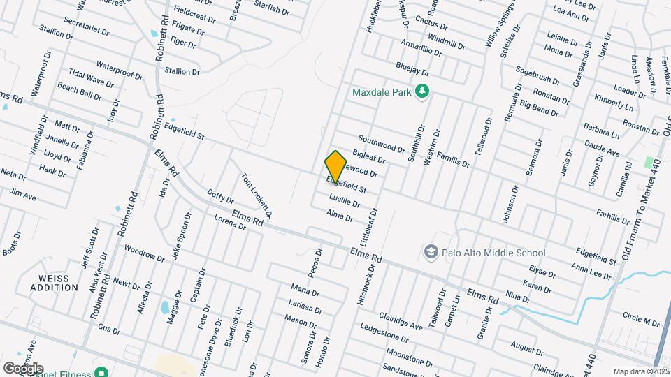 2800 Edgefield St Map and Location Details