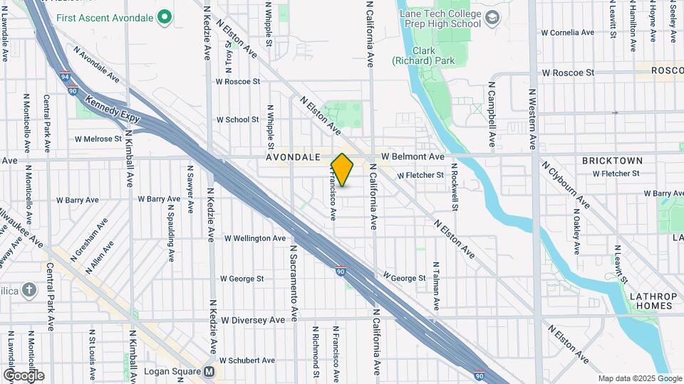 2848 W Barry Ave Map and Location Details