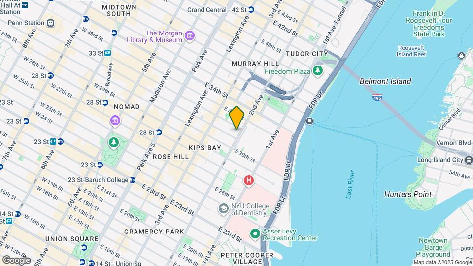 575 Second Ave Mapa y Detalles de la Ubicación