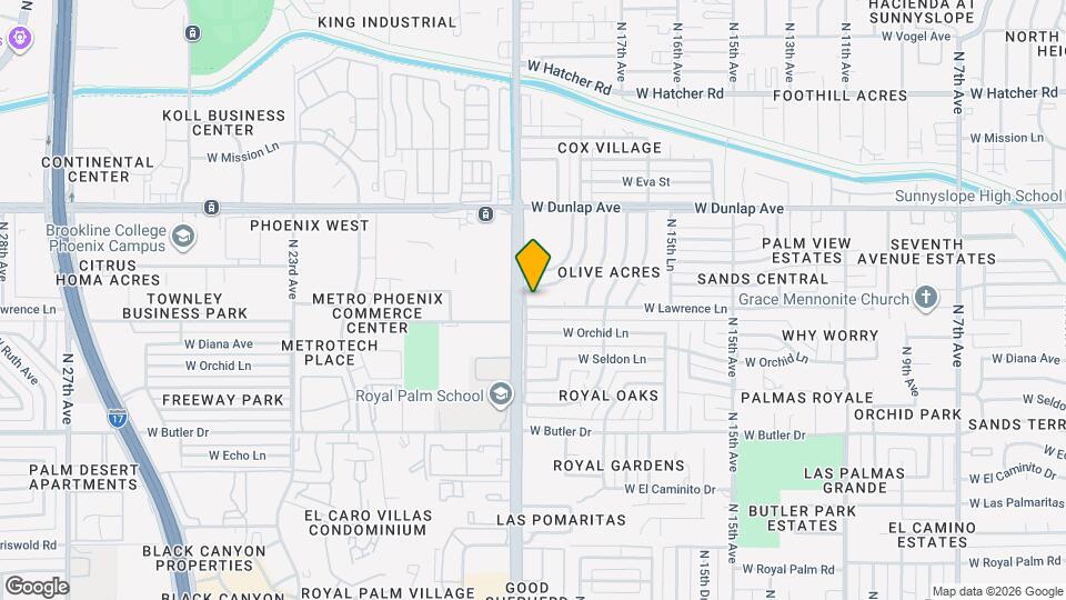 1828 W Lawrence Ln Map and Location Details