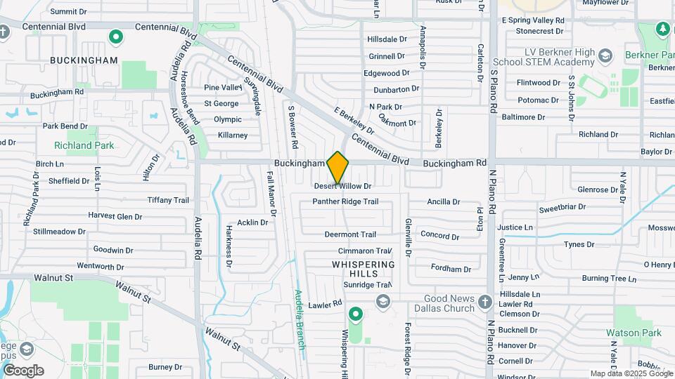 10144 Desert Willow Dr Map and Location Details