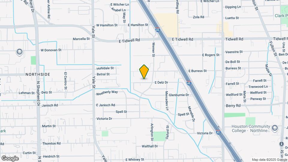 343 E Delz Dr Map and Location Details