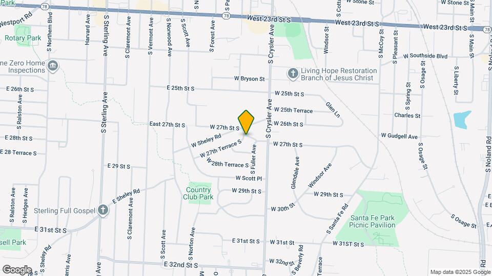1311 W 27th St S Map and Location Details