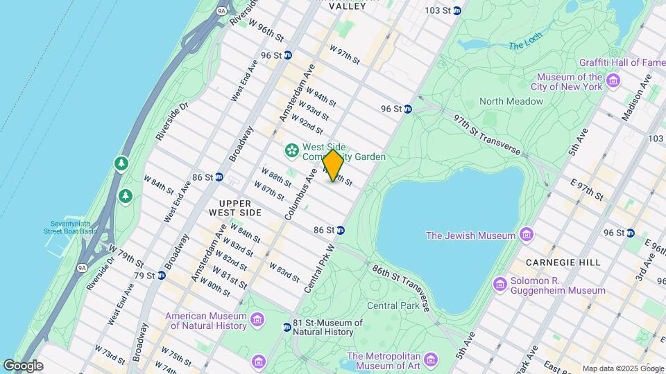 43 W 89th St Map and Location Details