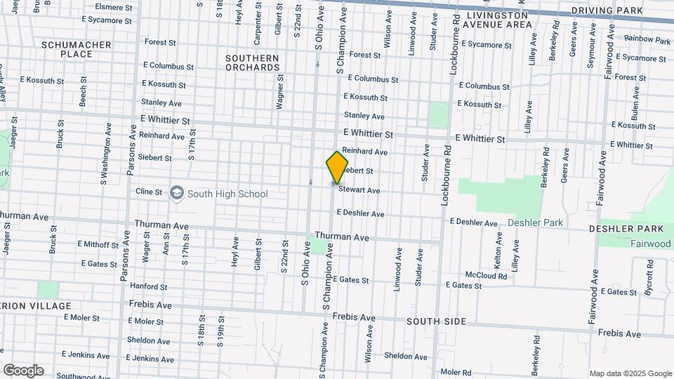 1190-1192-1192 S Champion Ave Mapa y Detalles de la Ubicación