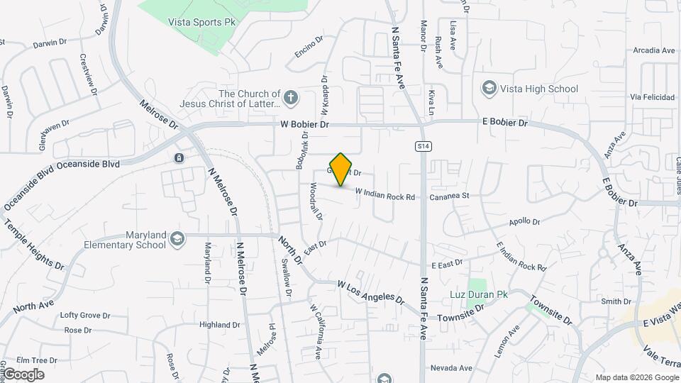 260 W Indian Rock Rd Map and Location Details