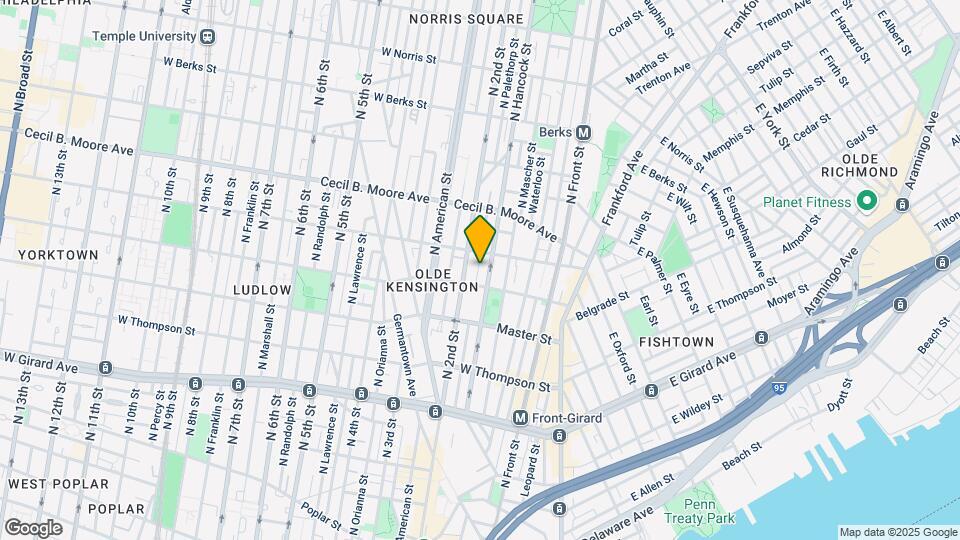 1521 Palethorp St Map and Location Details