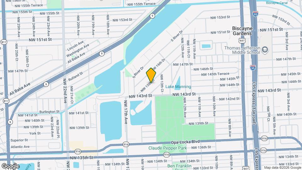 14431 NW 15th Dr Map and Location Details