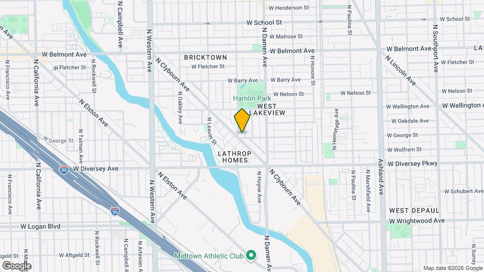 2901 N Hoyne Ave, Unit G Mapa y Detalles de la Ubicación