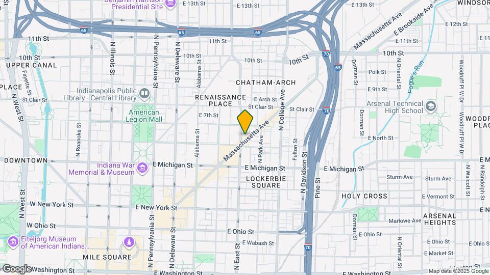 615 N East St Mapa y Detalles de la Ubicación