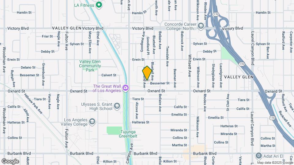 6032 Goodland Ave Mapa y Detalles de la Ubicación