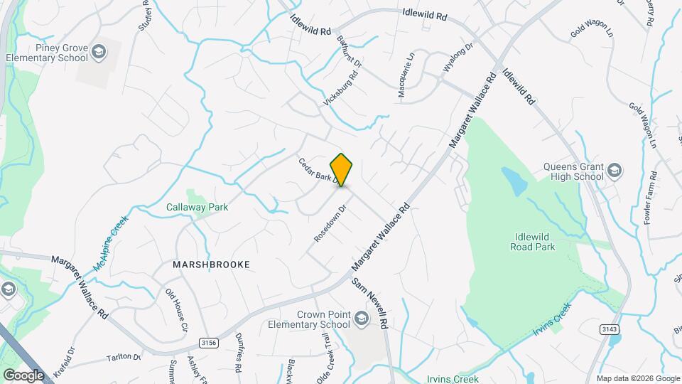 3824 Hunters Run Ln Mapa y Detalles de la Ubicación