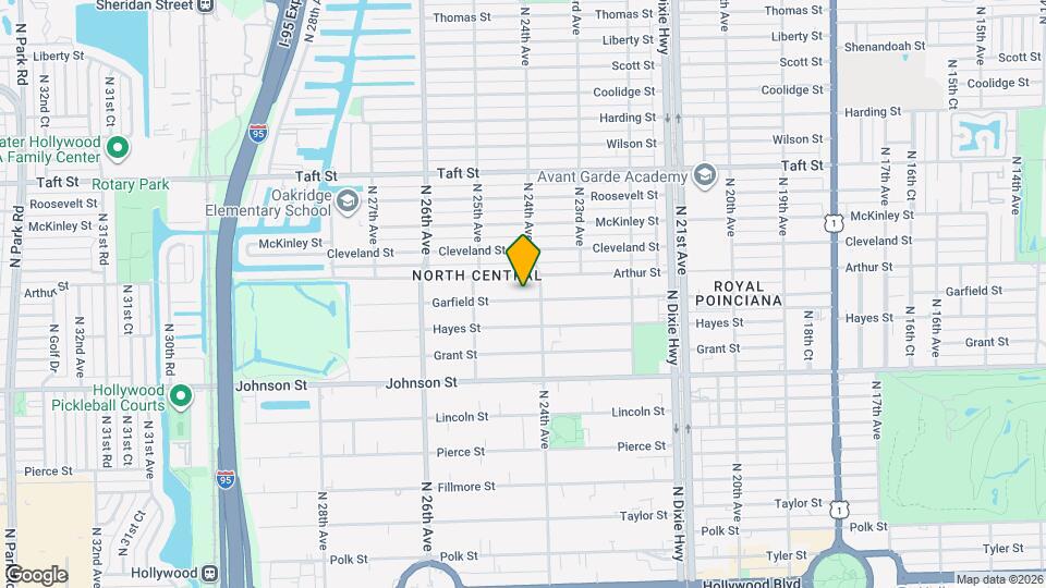 2415 Garfield St Map and Location Details