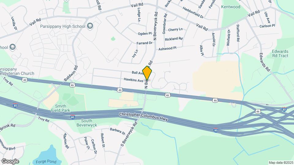 35 N Beverwyck Rd Map and Location Details