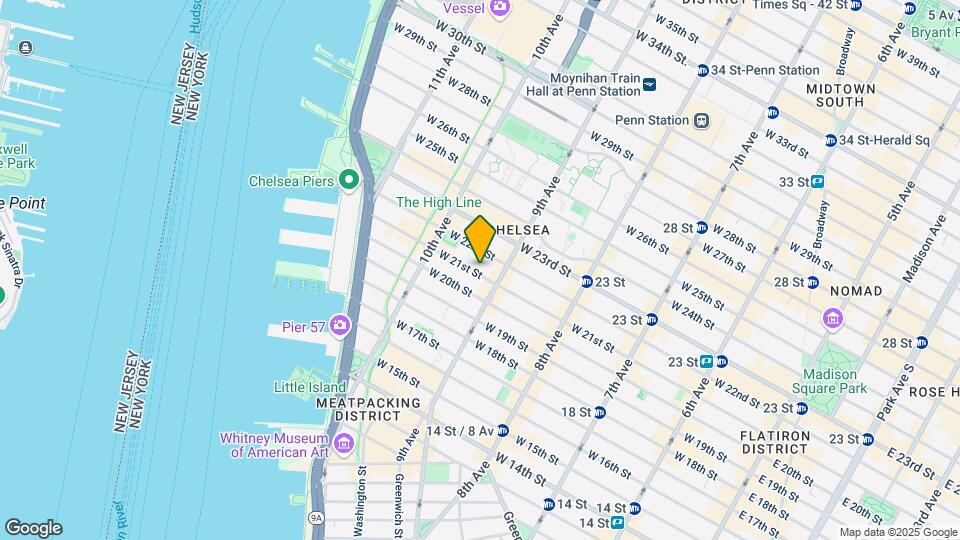 415 W 21st St Mapa y Detalles de la Ubicación