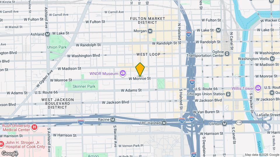 1039 W Monroe St Map and Location Details