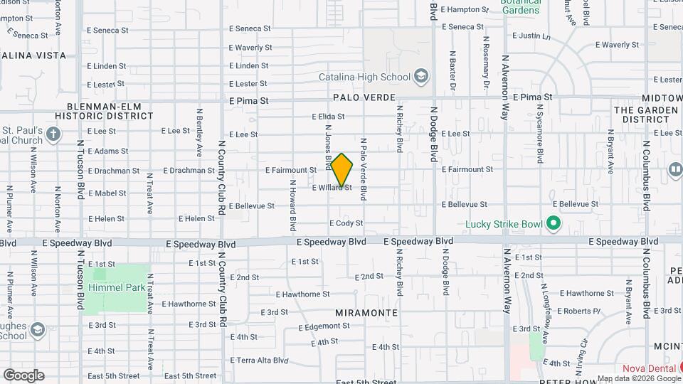 3414 E Willard St Mapa y Detalles de la Ubicación
