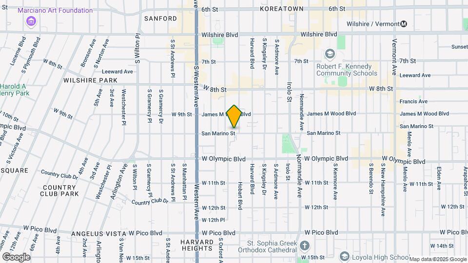 937 S Hobart Blvd Map and Location Details