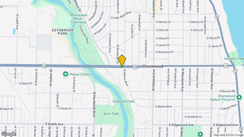 1425 E Capitol Dr, Unit #4 Mapa y Detalles de la Ubicación