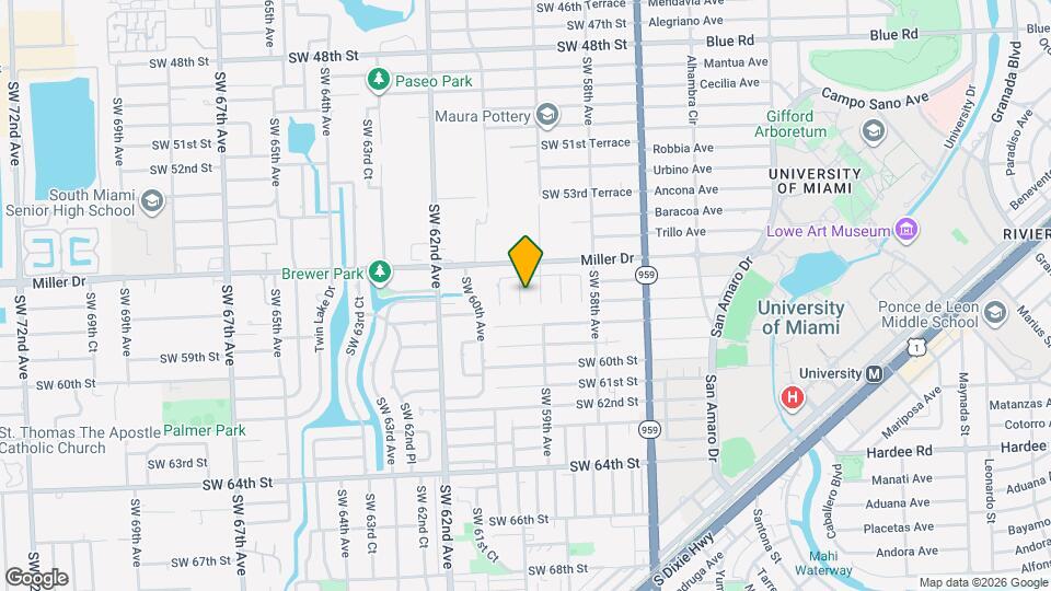 5721 SW 59th Ct Map and Location Details