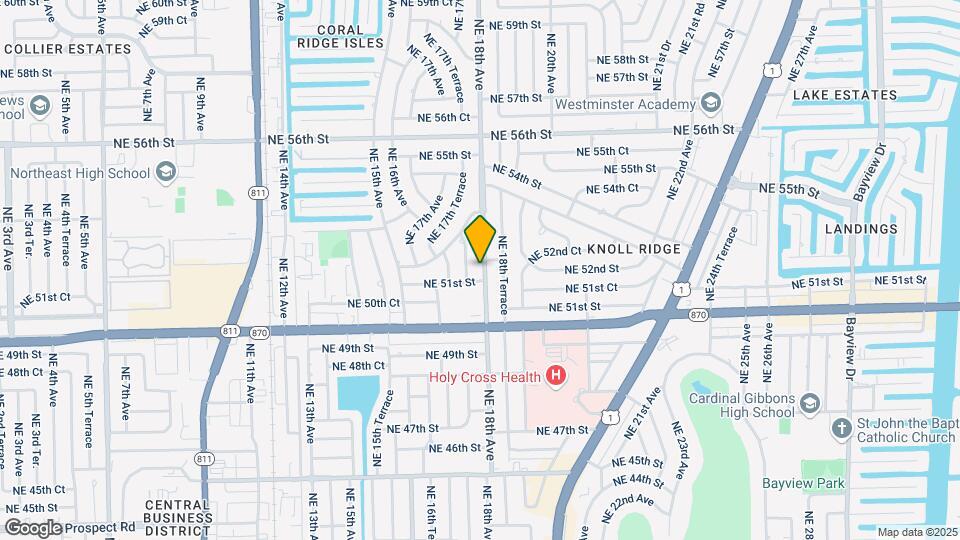 5111 NE 18th Ave, Unit 3 Mapa y Detalles de la Ubicación