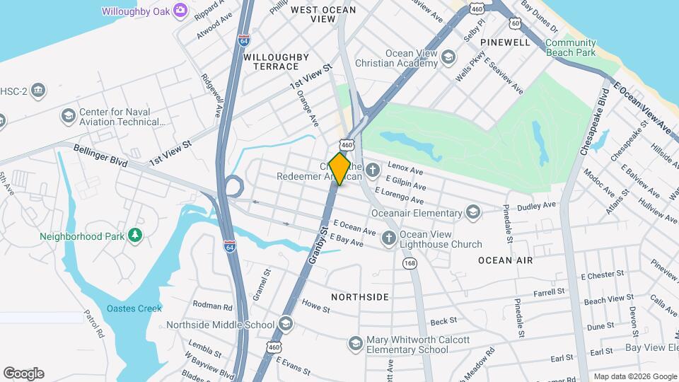 9120 Granby St Map and Location Details