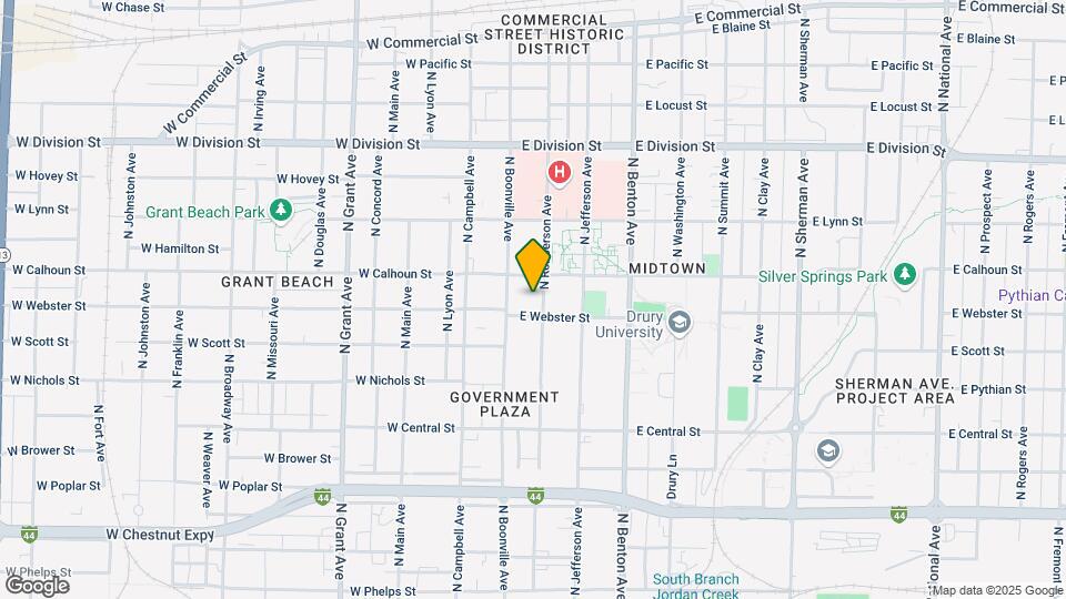 1215 N Robberson Ave Map and Location Details