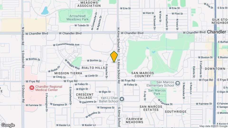 1028 W Butler Ct Map and Location Details