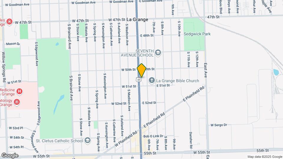 825-829 S La Grange Rd Map and Location Details