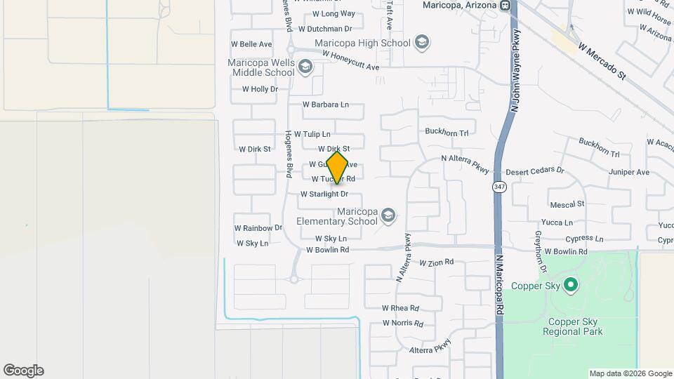 45598 W Starlight Dr Map and Location Details