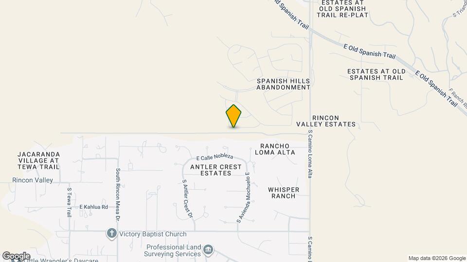 13976 E Crotalus Wy Map and Location Details