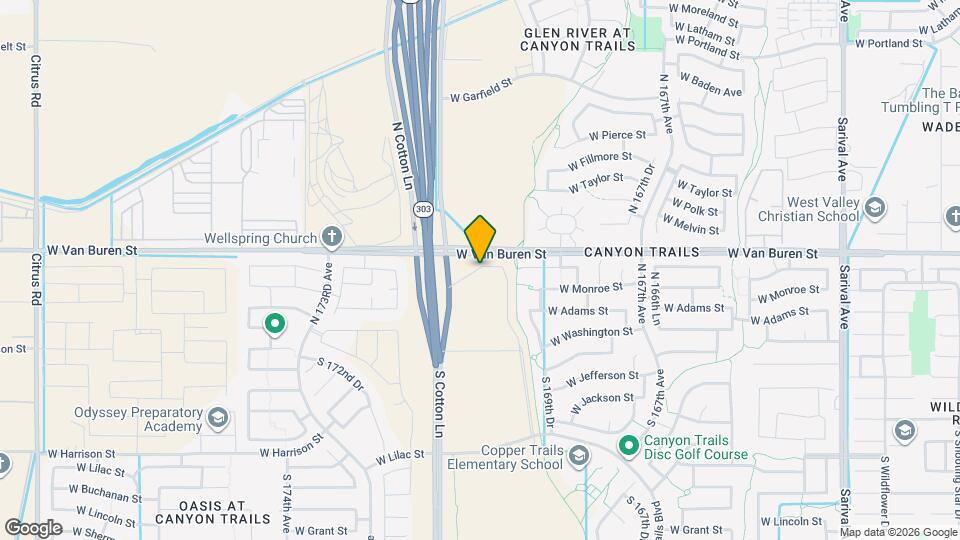 Suncrest Vista at Canyon Trails 55+ Apartments Mapa y Detalles de la Ubicación