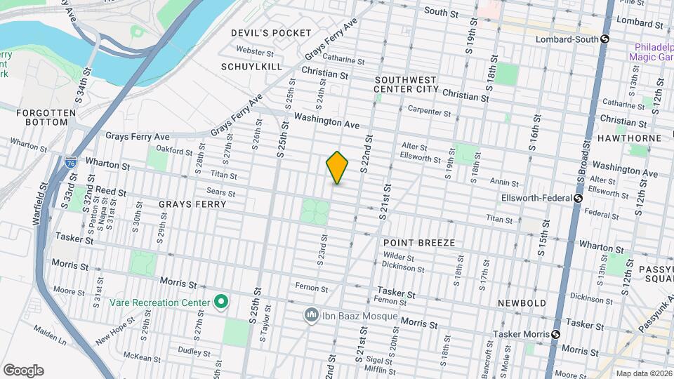 1247 S 23rd St Map and Location Details