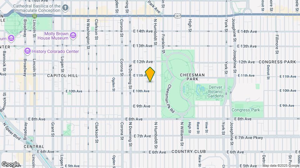 1050 Lafayette St Map and Location Details