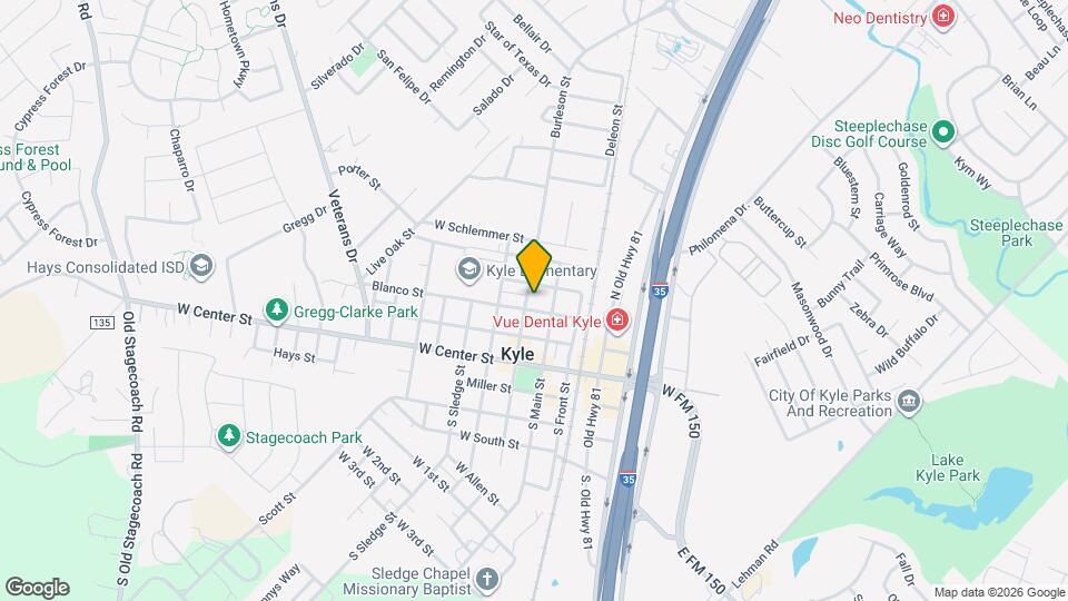 302 N Burleson St Map and Location Details