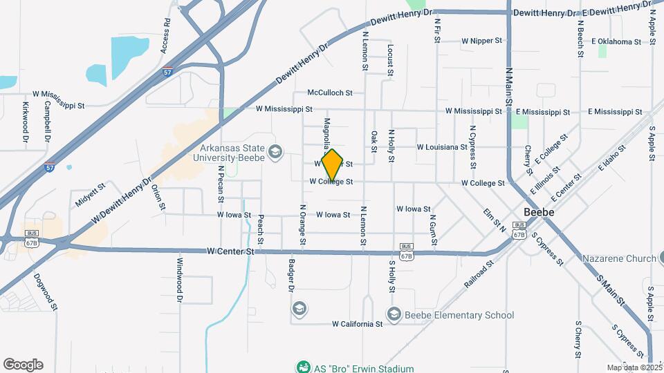 805 W College St Map and Location Details