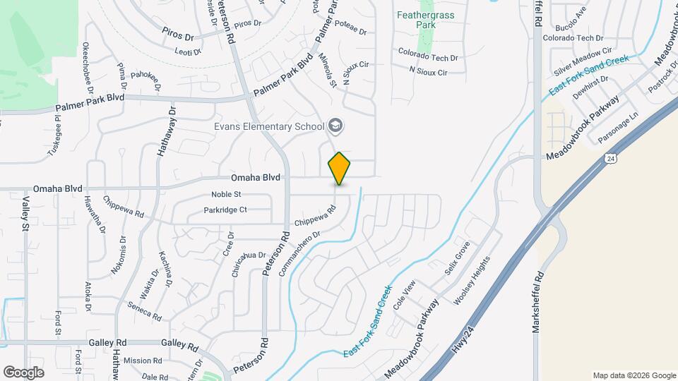 7140 White Mountain Dr Map and Location Details