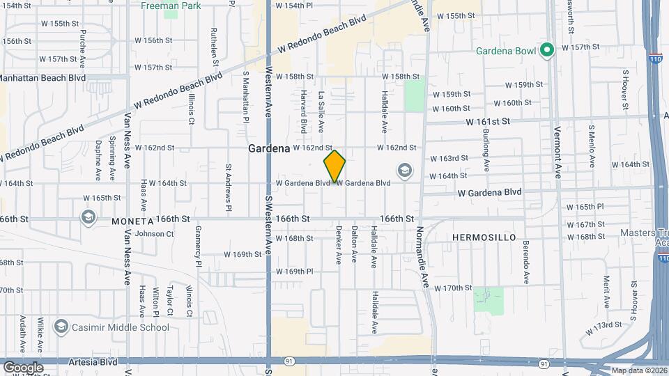 1620 W Gardena Blvd Map and Location Details