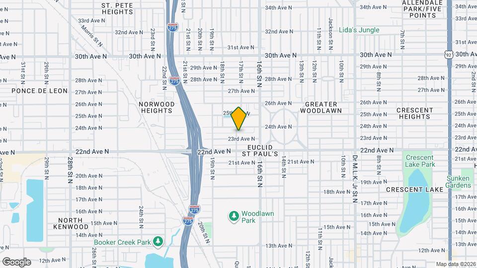 1699 1/2 23rd Ave N Map and Location Details