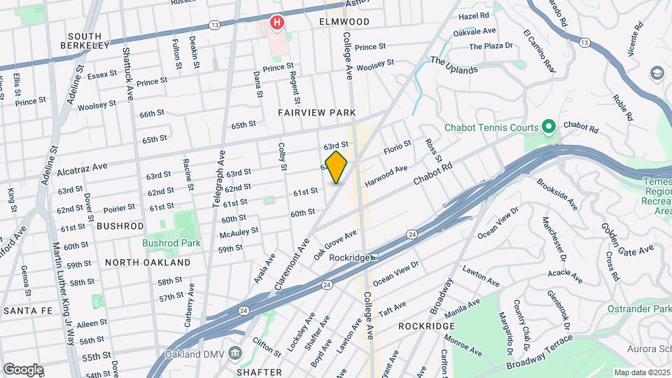 6031 Claremont Ave Mapa y Detalles de la Ubicación