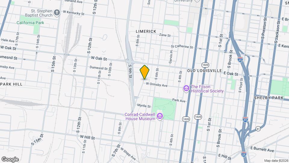 637 W Ormsby Ave Map and Location Details