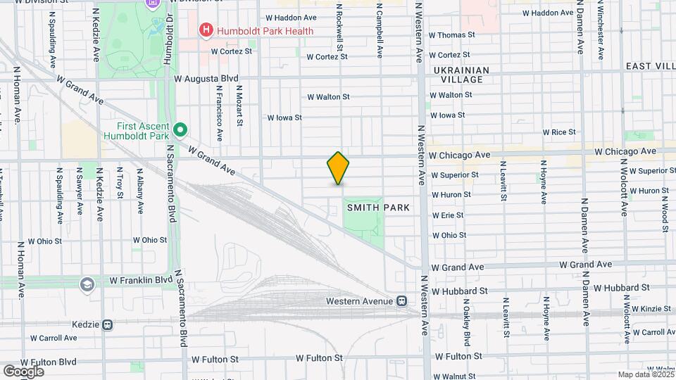 708 N Rockwell St, Unit Penthouse Map and Location Details