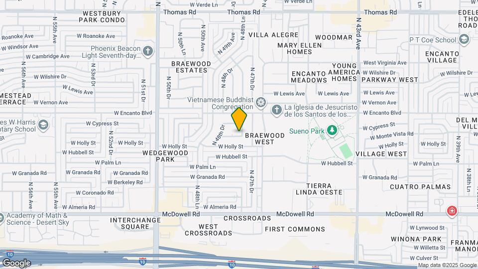 2208 N 47th Ln Map and Location Details