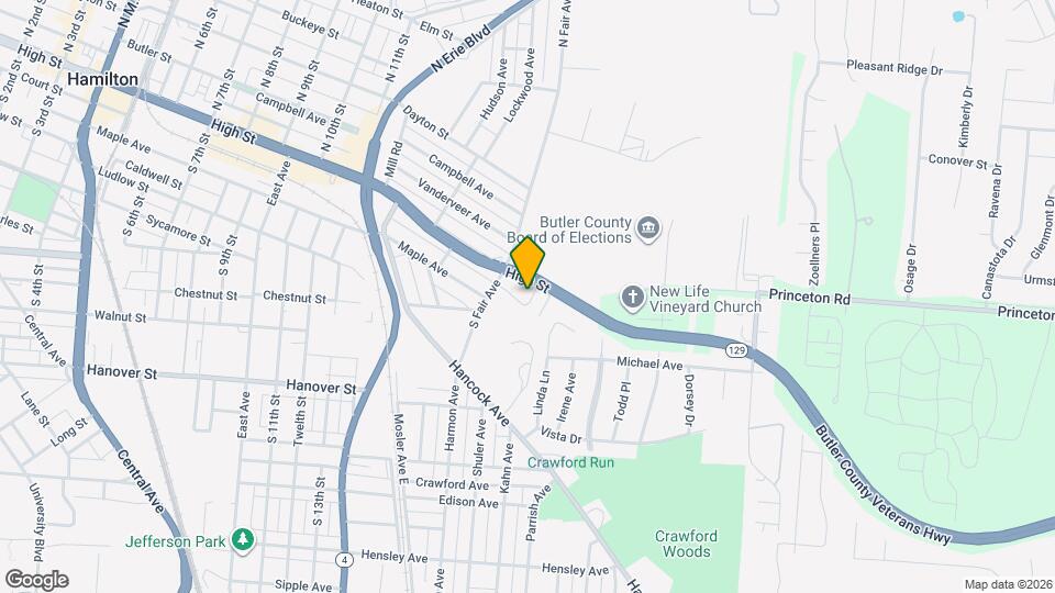 10 Kirk Ave Map and Location Details